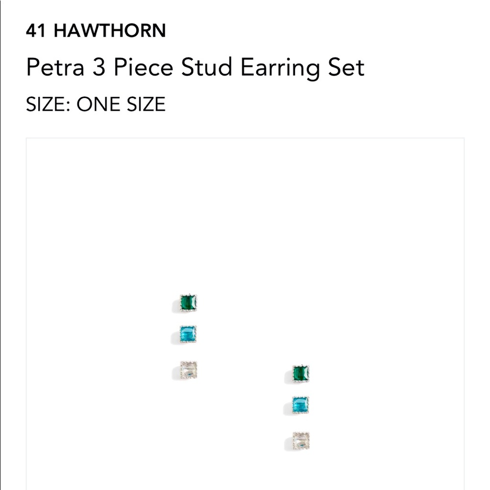 41 Hawthorn 3 piece stud earrings
